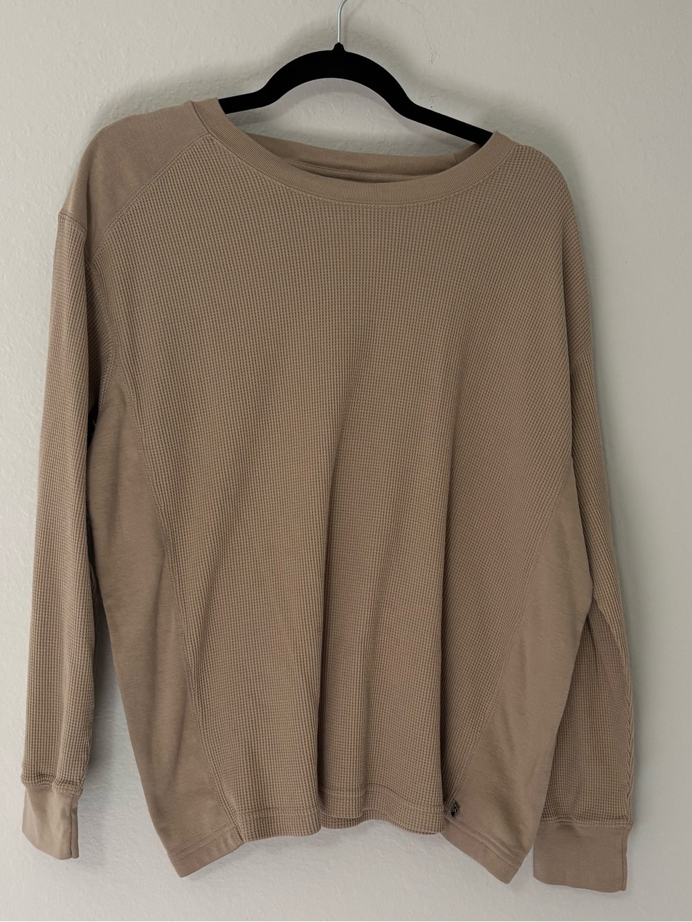 Alpine Design Men's L Tan Waffle Knit Thermal Long Sleeve